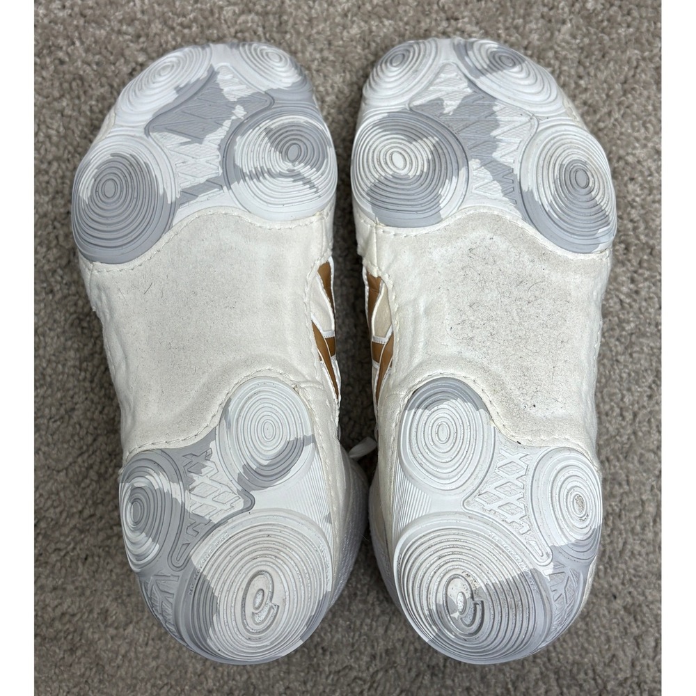 Asics Matcontrol 2 Wrestling Shoes White Gold 1082A001 Womens 9 Mens 7.5 - Picture 7 of 9